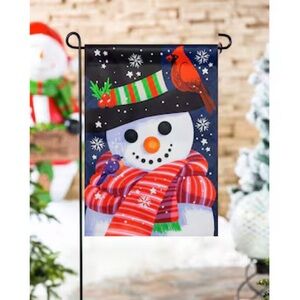Christmas Winter Snowman Garden Flag
